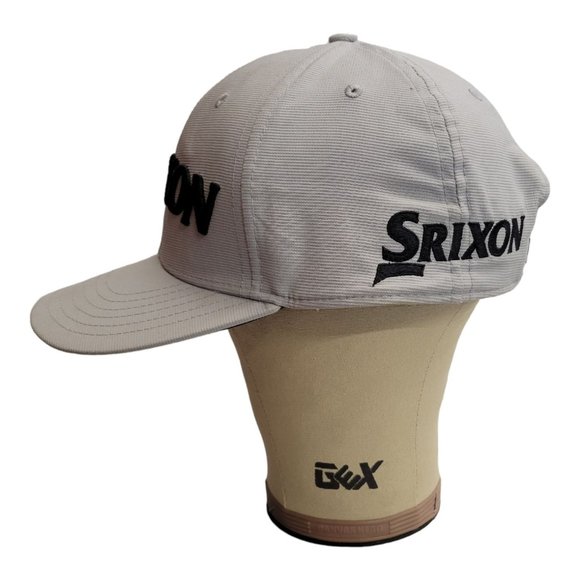 Srixon Golf Adjustable Tuck Strap Cap Trucker Baseball Logo 3D Hat Gray PGA - Picture 7 of 12